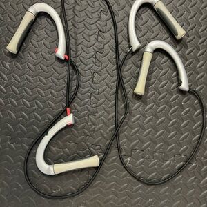 Gray and Black Nike Resistance Bands with Ergonomic Handles